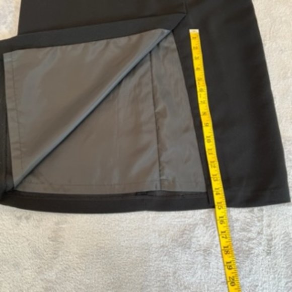 Sag Harbor Women's Slit Skirt 10 Black - Picture 8 of 12